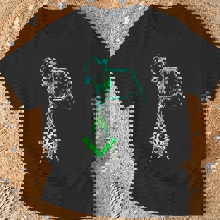 フリーメイソンをテーマにしたフリーメイソンがツールを運びます」S&C Tシャツ 高齢者への贈り物