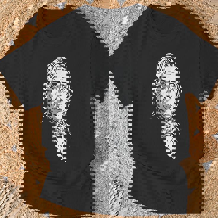 フレデリック・ショパン作曲家の肖像画 Tシャツ 高齢者への贈り物