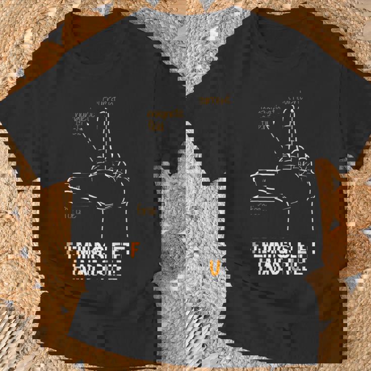 フレミングス 左手用ルール Tシャツ 高齢者への贈り物