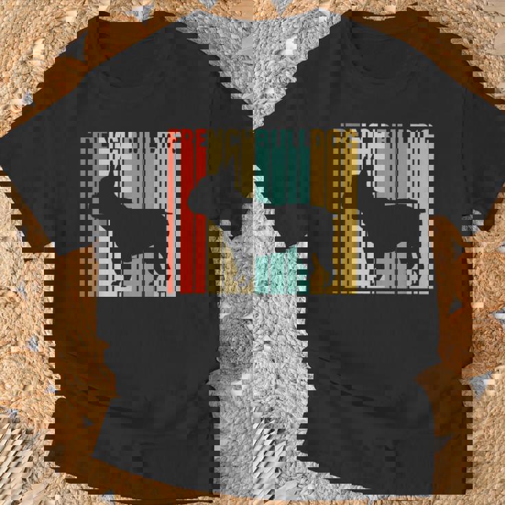 フレンチブルドッグ レトロ フレンチリー 犬 犬の飼い主 フレンチドッグ Tシャツ 高齢者への贈り物