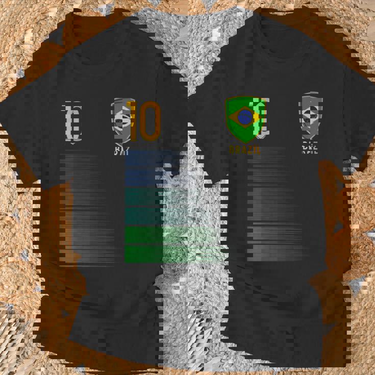 ブラジル国旗 ブラジルのプライド愛好家 Tシャツ 高齢者への贈り物