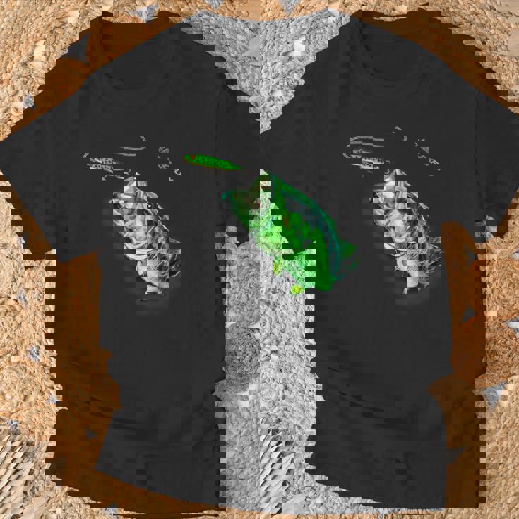 ブラックフライのトップウォータースプークを備えた新しいバスフィッシングシャツ Tシャツ 高齢者への贈り物