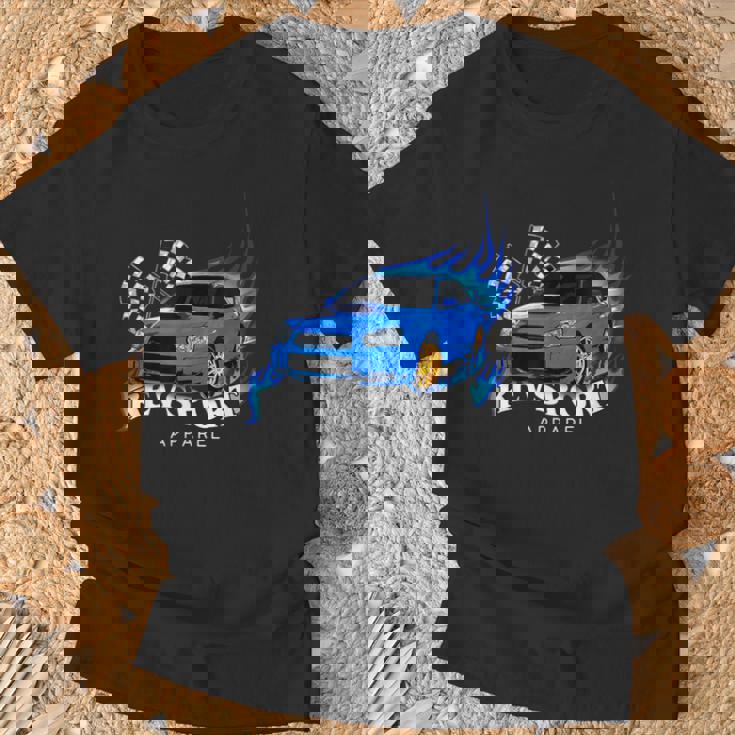 ブルー WrxSti Tシャツ 高齢者への贈り物