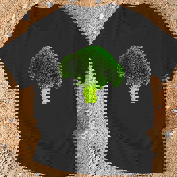 ブロッコリー 写真 エンブレム Broccoli Photo Emblem Tシャツ 高齢者への贈り物