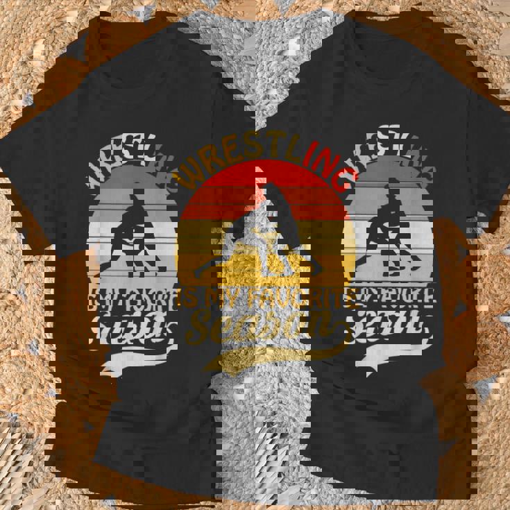 プロレス生活 高校レスリング部 レスリングコーチ Tシャツ 高齢者への贈り物