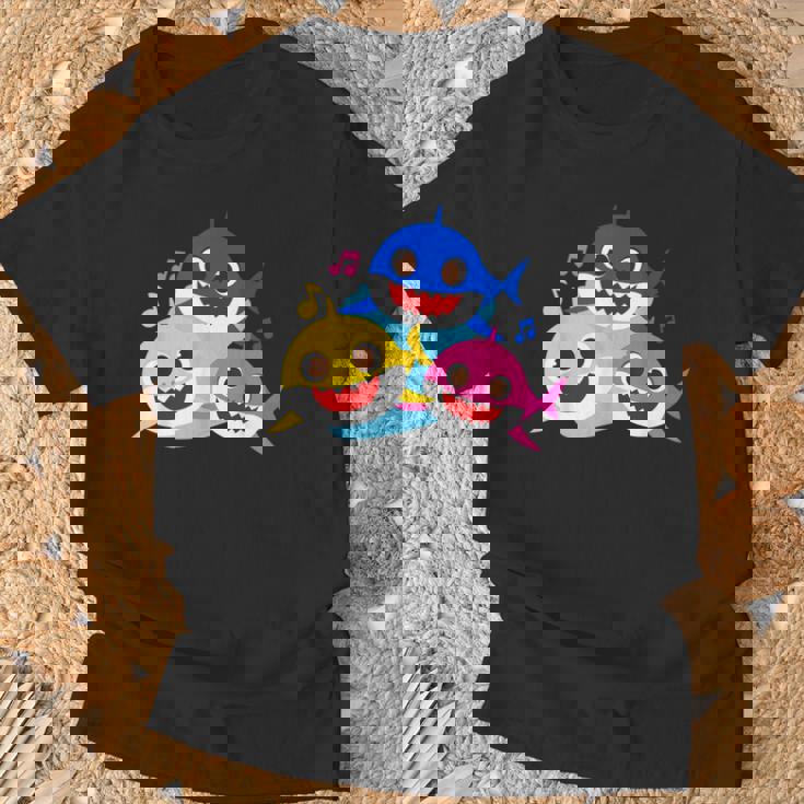 ベイビーシャーク・パパとママとサメなぞく・プレゼント・キッズ・メンズ・ウーマン家族系 Tシャツ 高齢者への贈り物