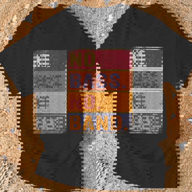 ベーシスト 楽器 エレキベース ノーバス ノーバンド Tシャツ 高齢者への贈り物