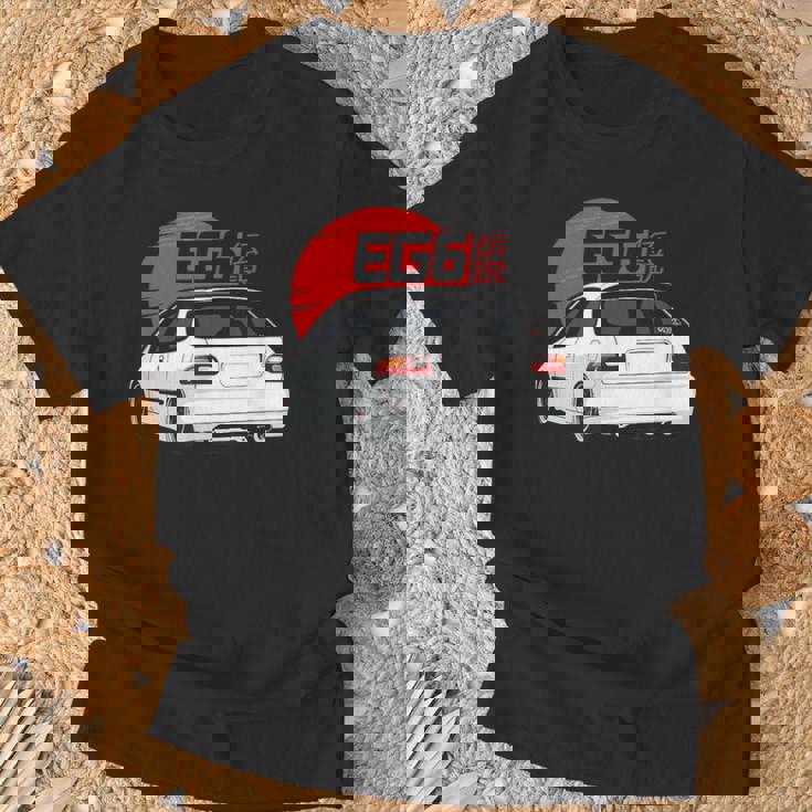 ホワイトハッチシビック Eg6-クラシック Jdm Tシャツ 高齢者への贈り物