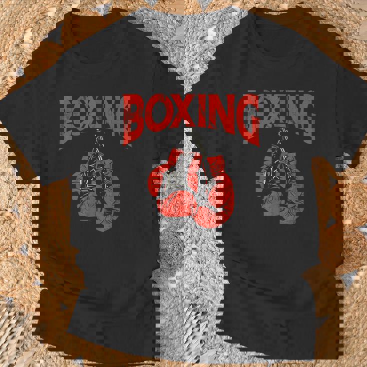 ボクシンググローブ ヴィンテージ ボクシング Tシャツ 高齢者への贈り物