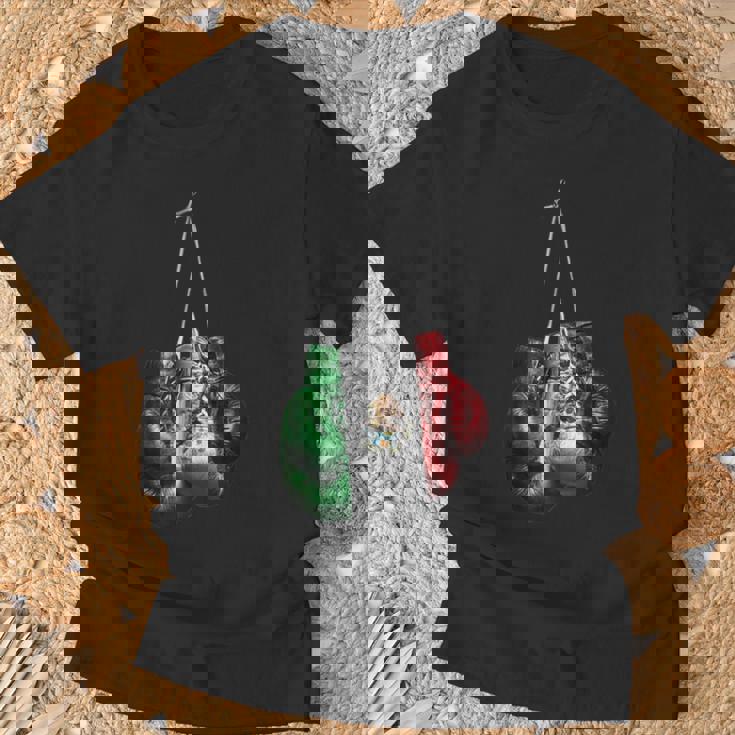 ボクシンググローブtシャツ – メキシコビンテージフラッグシャツ Tシャツ 高齢者への贈り物