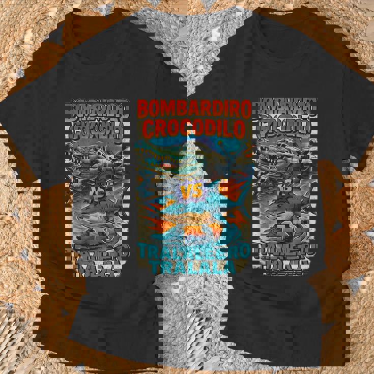 ボンバルディーロクロコダイロs トラレロトララーラ-イタリアンブレインロット Tシャツ 高齢者への贈り物