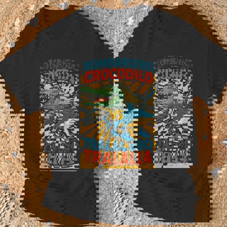 ボンバルディーロクロコダイロs トラレロトララーラ-イタリアンブレインロット Tシャツ 高齢者への贈り物