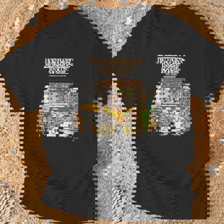 ボンレス犬とボンレス猫 キッチンカーロゴ付 ダークカラー Tシャツ 高齢者への贈り物