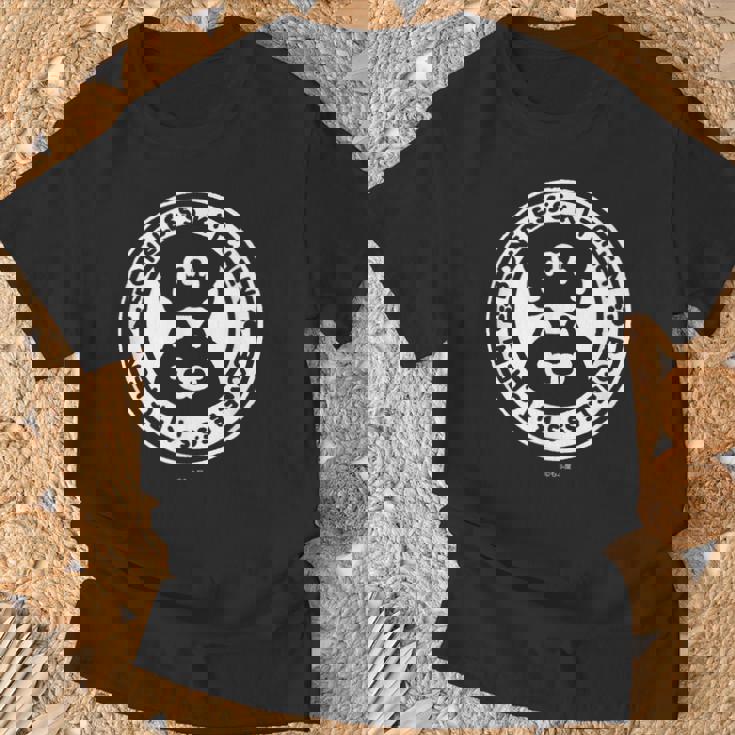 ボンレス犬とボンレス猫 ロゴ ダークカラー Tシャツ 高齢者への贈り物