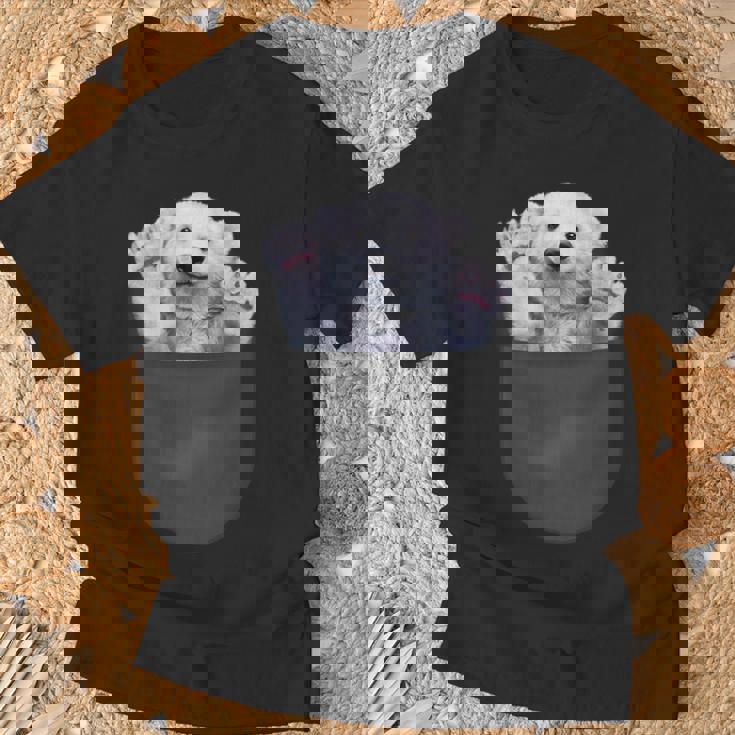 ポケット 北極熊 クマ Tシャツ 高齢者への贈り物