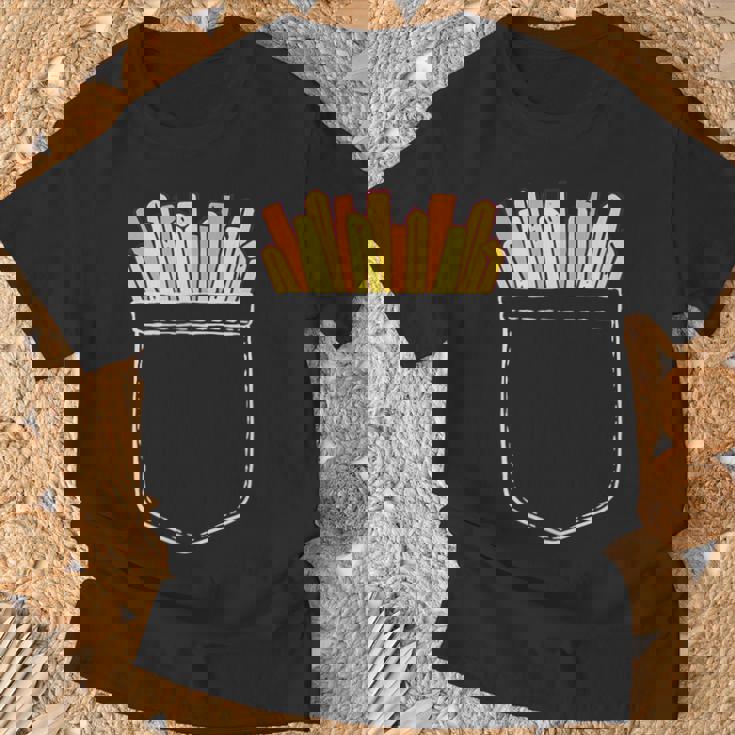 ポテト ポケット ポケットにポテト フライドポテト おもしろ ポテト好き Tシャツ 高齢者への贈り物