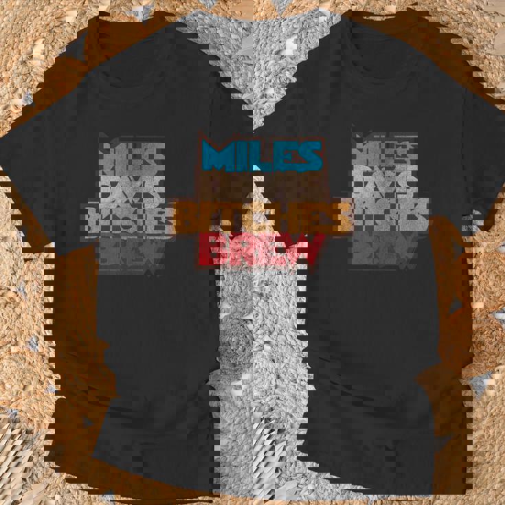 マイルス・デイビス・ビッチズ・ブリュー・ディストレストッド Tシャツ 高齢者への贈り物