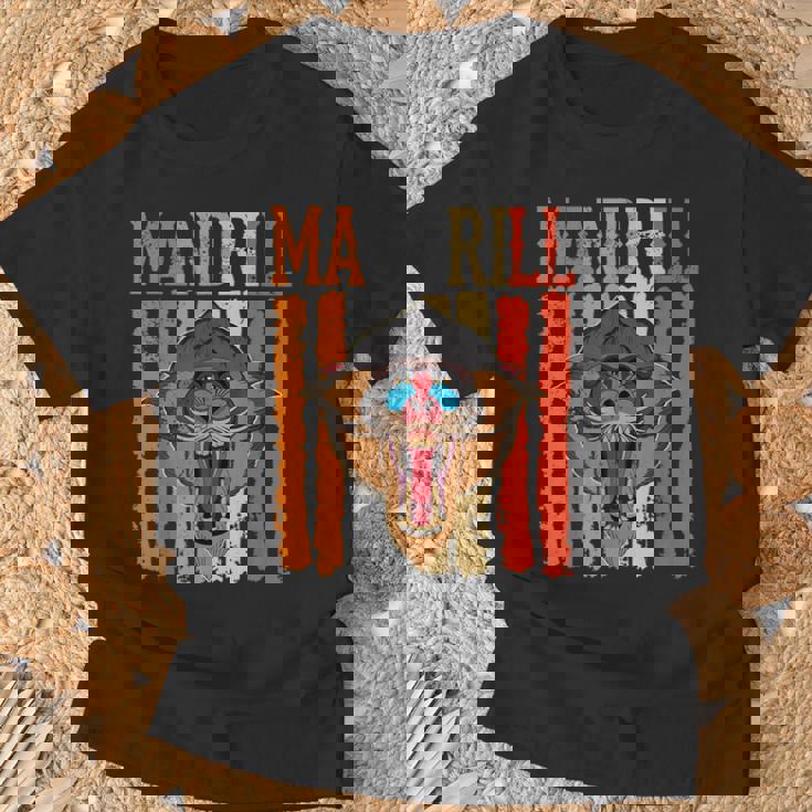 マンドリル 霊長類 マンドリル 動物生物学者 サバンナ動物園 Tシャツ 高齢者への贈り物