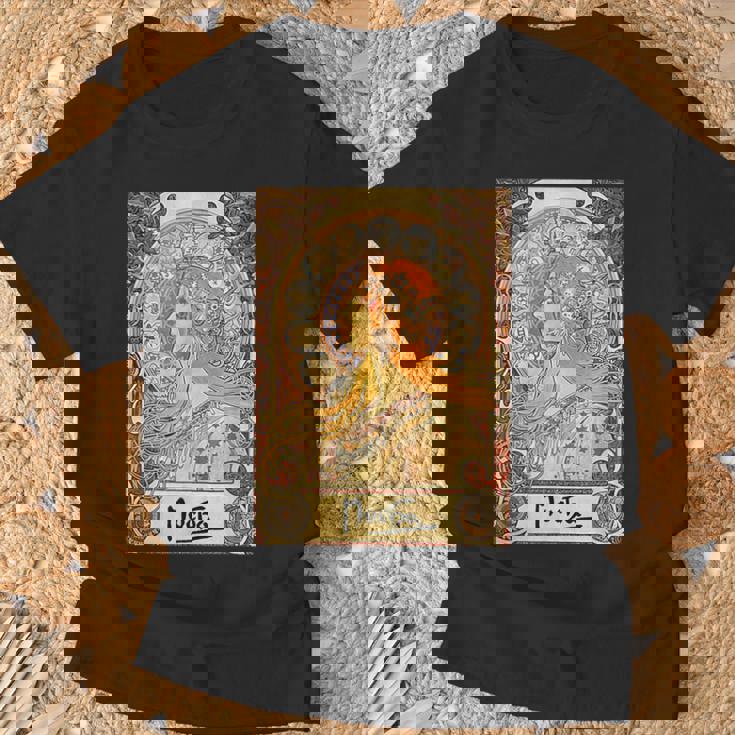 ミュシャ ゾディアック アールヌーボー アルフォンス。 Tシャツ 高齢者への贈り物