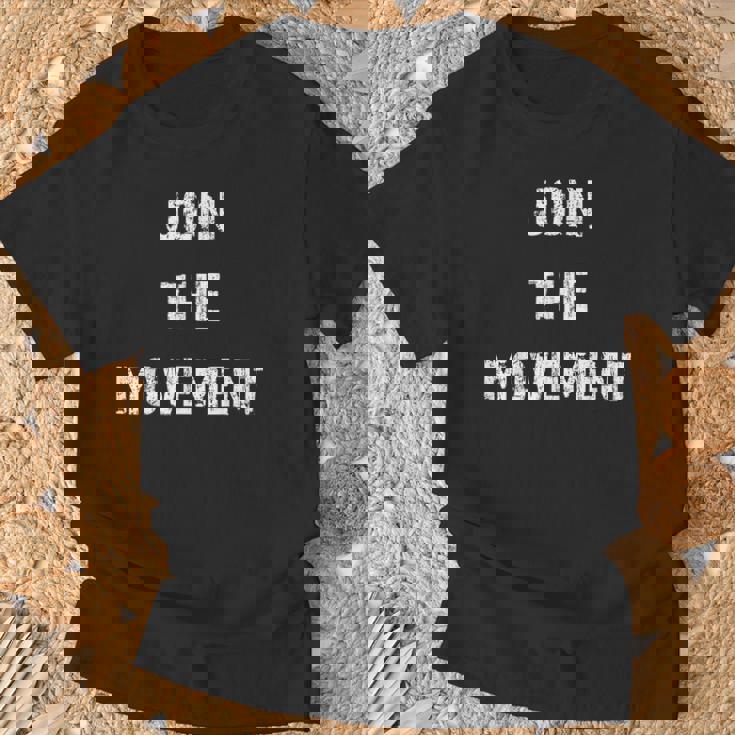 ムーブメントに参加 Tシャツ 高齢者への贈り物