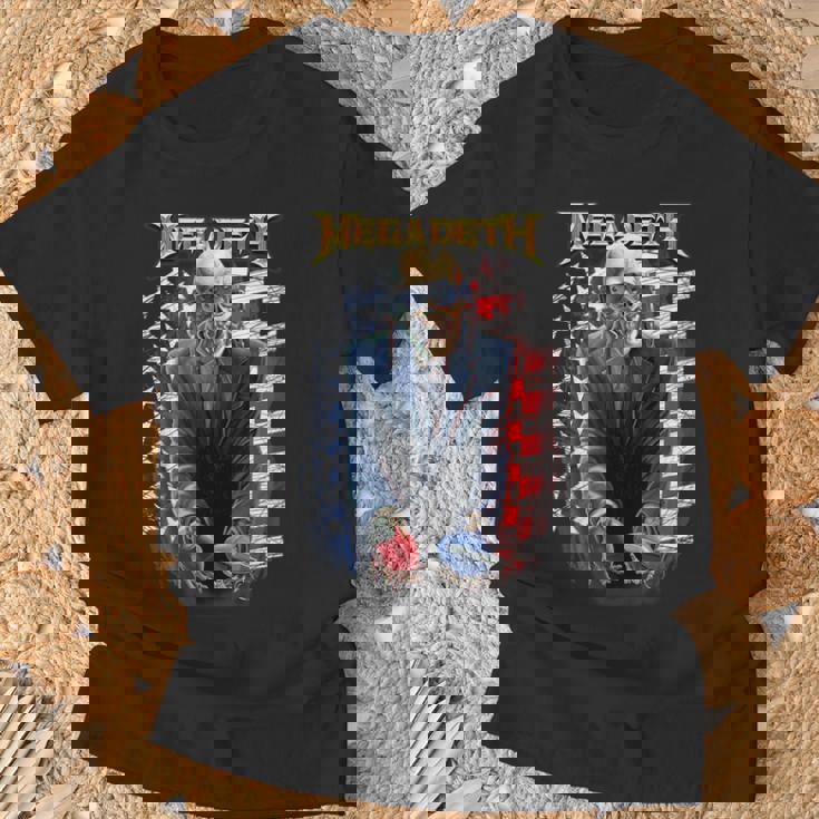 メガデス 振るう手榴弾 Tシャツ 高齢者への贈り物