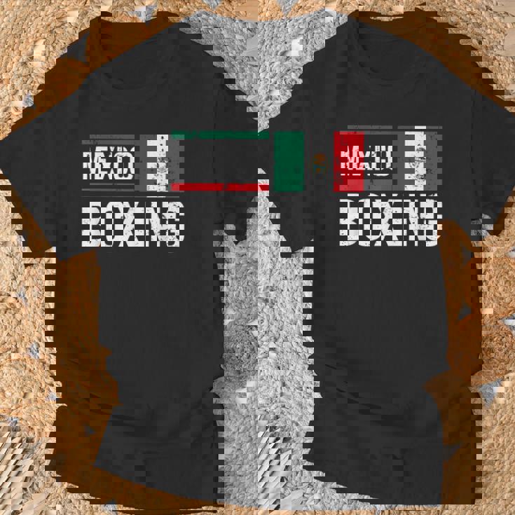 メキシコ ボクシング メキシコ国旗 ジム スパーリング アマチュアスポーツ Tシャツ 高齢者への贈り物