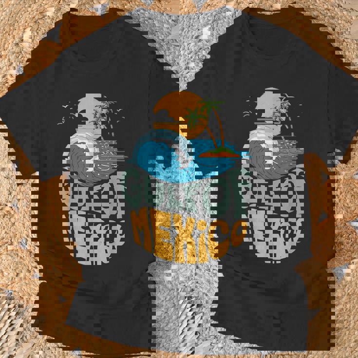 メキシコ湾 1550 レトロ ビーチ ゴルフォ・デ・メキシコ メンズ レディース Tシャツ 高齢者への贈り物