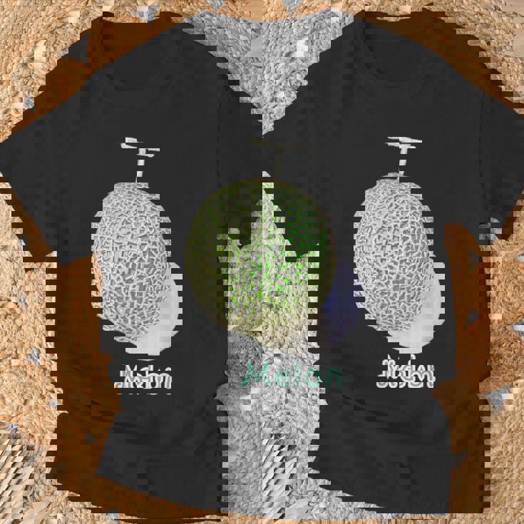 メロン Melon 『フルーツ ポップ』果物 リアル シンプル かわいい イラスト Tシャツ 高齢者への贈り物