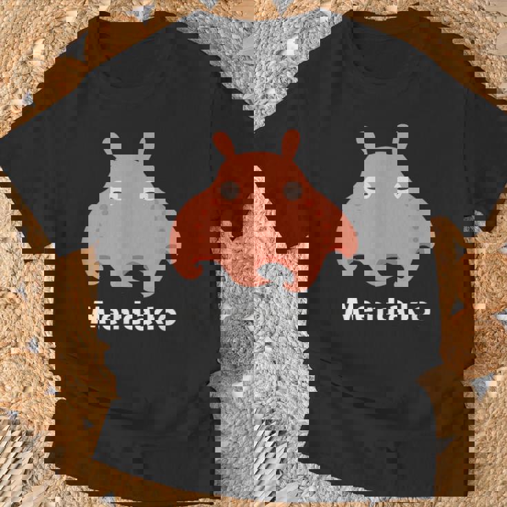 メンダコ 面蛸 イラスト ゆるい 簡単 おもしろ かわいい 人気 深海生物 タコの仲間 Ｍendako Tシャツ 高齢者への贈り物