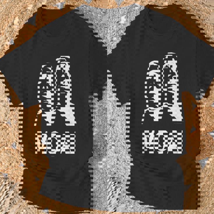 モアイ像 イースター島の頭 ポリネシア Tシャツ 高齢者への贈り物