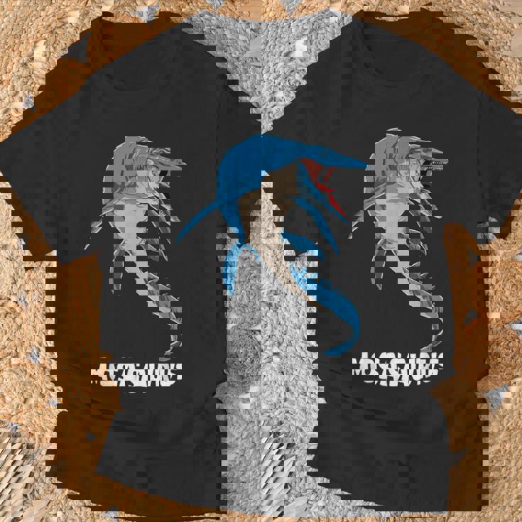 モササウルス 先史時代デザイン Tシャツ 高齢者への贈り物