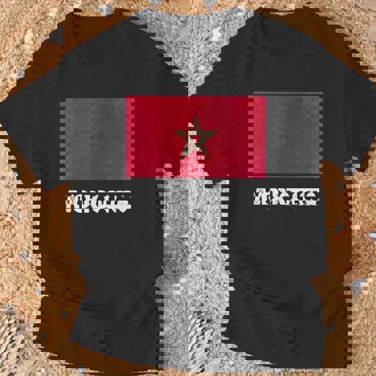 モロッコ国旗tシャツ Tシャツ 高齢者への贈り物