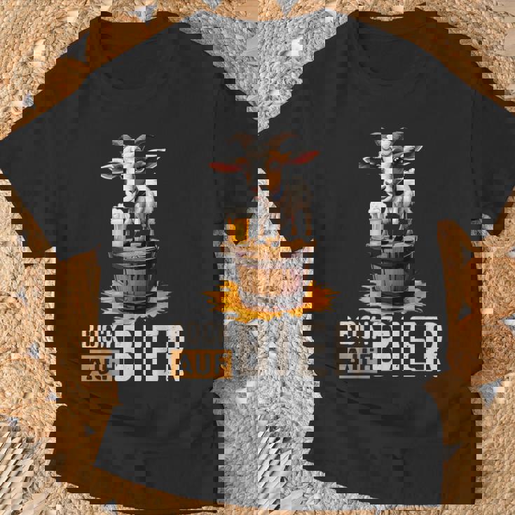 ヤギビールバレル オクトーバーフェスト ヤギヤギビールバレル Tシャツ 高齢者への贈り物