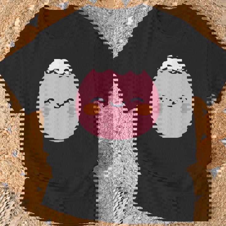 ユーモア餅 シンプルでミニマルな和スイーツ餅 Mochi Tシャツ 高齢者への贈り物