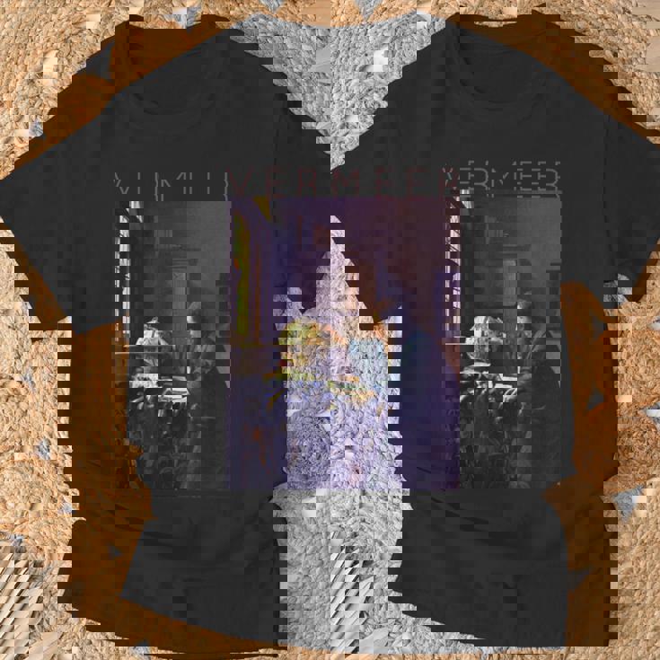 ヨハネス フェルメール アーティストのためのアート 天文学者 Tシャツ 高齢者への贈り物