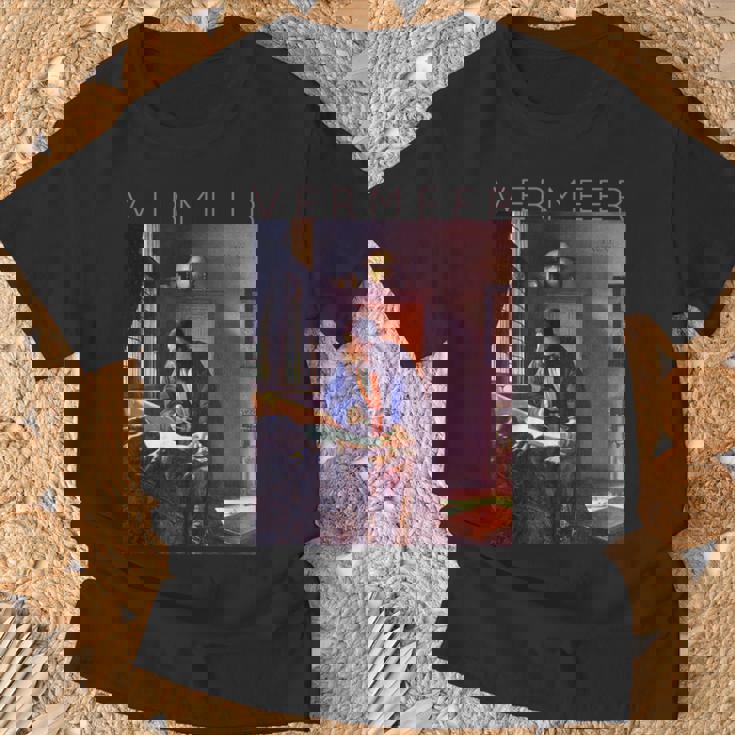 ヨハネス フェルメール 芸術家のための芸術 地理学者 Tシャツ 高齢者への贈り物