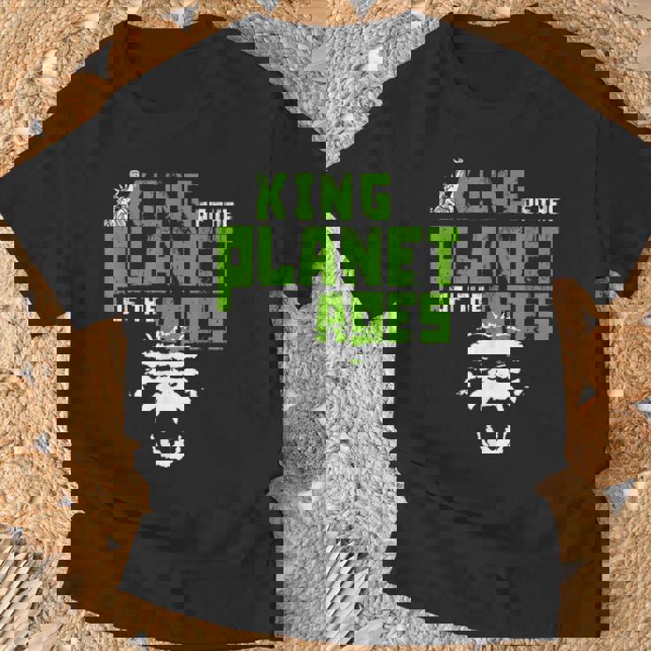 ライオンではなく猿が惑星の動物王国を握る Tシャツ 高齢者への贈り物