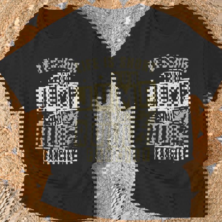 ライフ イズ ショート ラン ジャンプ アンド ロール 派手なフリーランニング パルクール Tシャツ 高齢者への贈り物