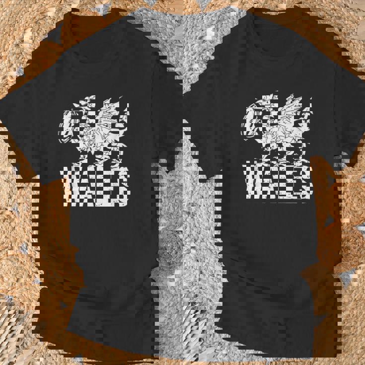 ラグビーボール ウェールズドラゴン メンズ レディース ボーイズ ガールズ ウェールズ Tシャツ 高齢者への贈り物