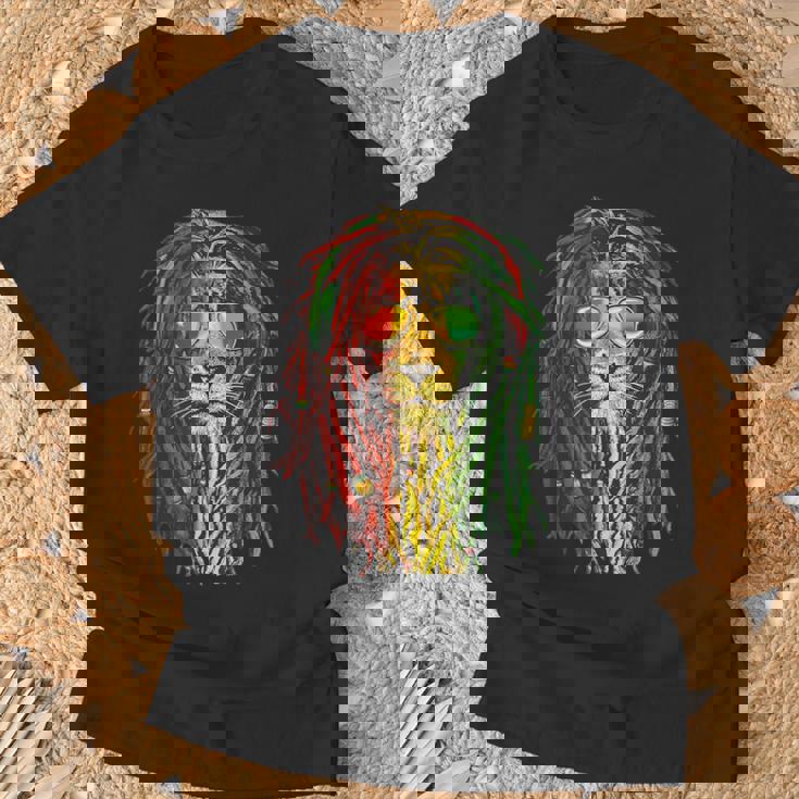 ラスタライオン クール ドレッドロック ラスタファリ ラスタ愛好家用 Tシャツ 高齢者への贈り物