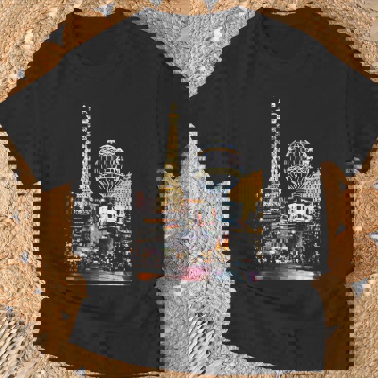 ラスベガス カジノ By Night Tシャツ 高齢者への贈り物