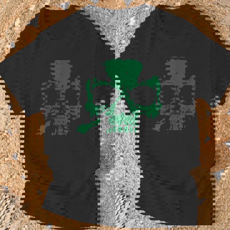 ラッキースカル クローバー Tシャツ 高齢者への贈り物