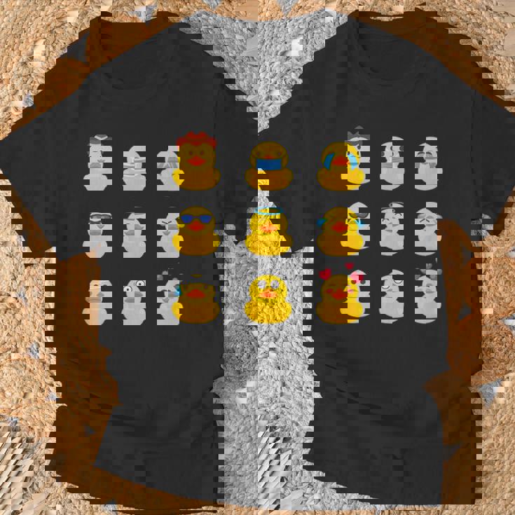 ラバーアヒル、きしむアヒル、ナインバスダック、ラバーアヒル Tシャツ 高齢者への贈り物