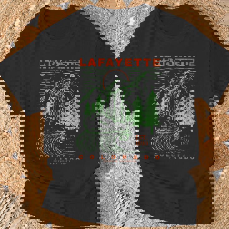 ラファイエット コロラド クール 旅行 お土産 素朴なラファイエット Tシャツ 高齢者への贈り物