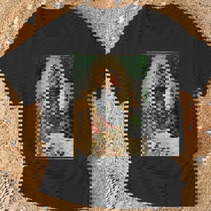 ラファエロのシスティーナ・マドンナ1513 Tシャツ 高齢者への贈り物