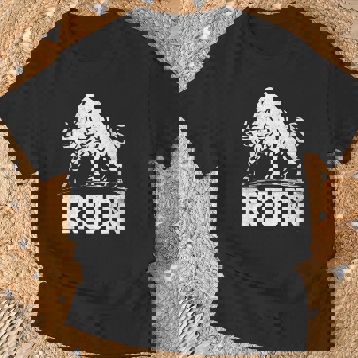 ランニング ブル レイジング ブルズ ラン 闘牛 カウボーイズ 恋人 動物 Tシャツ 高齢者への贈り物