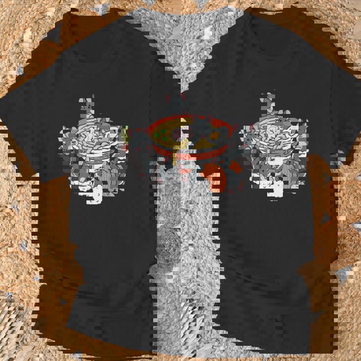 ラーメン寿司チンチラペット Tシャツ 高齢者への贈り物