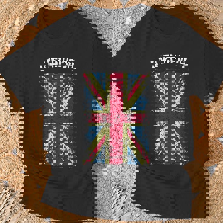 リバプール ギフト リバプール イングランド グレートブリテン Tシャツ 高齢者への贈り物