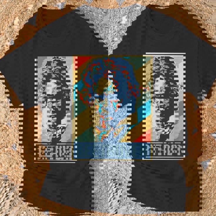 ルートヴィヒ・ヴァン・ベートーヴェン ポスター ミュージシャン 作曲家 Tシャツ 高齢者への贈り物
