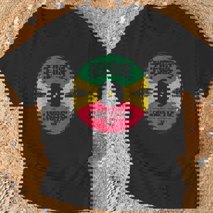 レゲエ ミュージック ビニールレコード キングストン ジャマイカ ヴィンテージ ジャマイカ Tシャツ 高齢者への贈り物